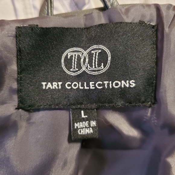 Tart Collections Gray Motorcycle Jacket - Size Large - Picture 7 of 7